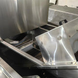 Water flow drum cleaning machine