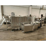 Water flow drum cleaning machine